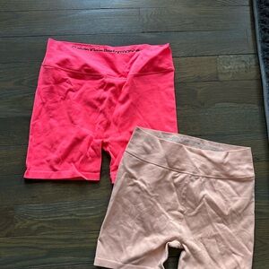 Calvin Klein Performance Pink and Beige Shorts